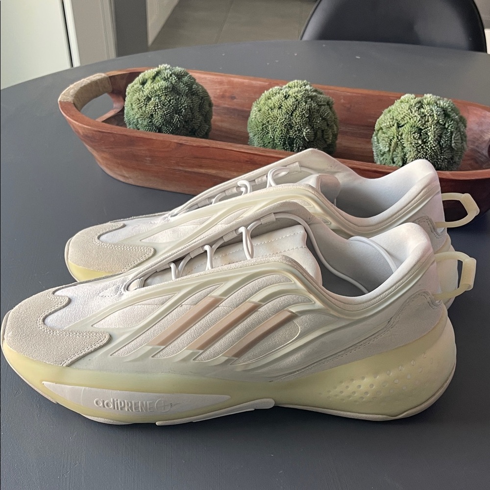 Adidas Cream and Beige Adiprene Sneakers